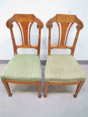 2060 - 2 x zidle biedermeier styl 1910 stabilni  -  PRODANO